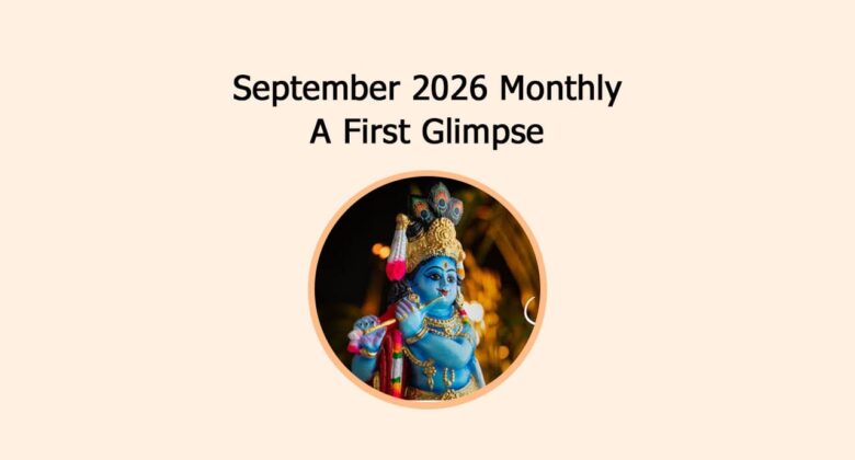 September 2026 Monthly: A First Glimpse