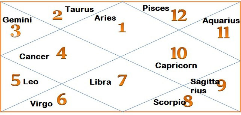 There are 12 astrology houses denoting different aspects of life.
