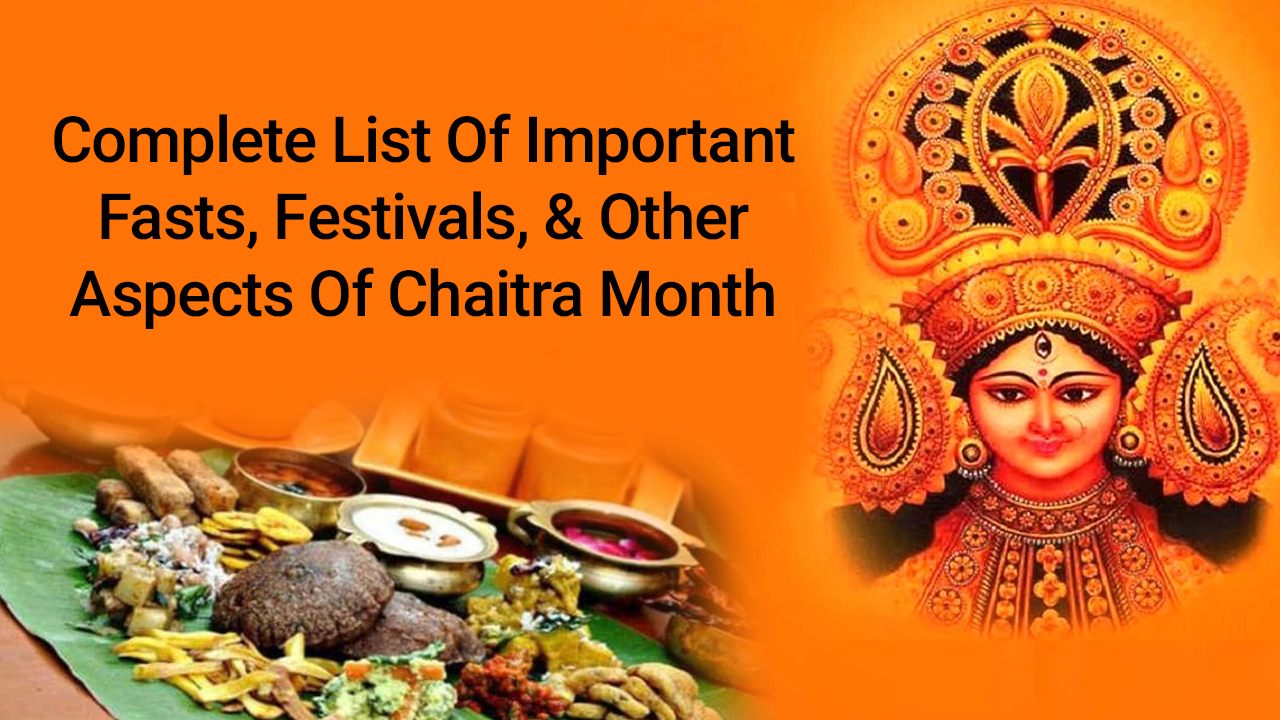 Complete List Of Important Fasts, Festivals, And Other Aspects Of