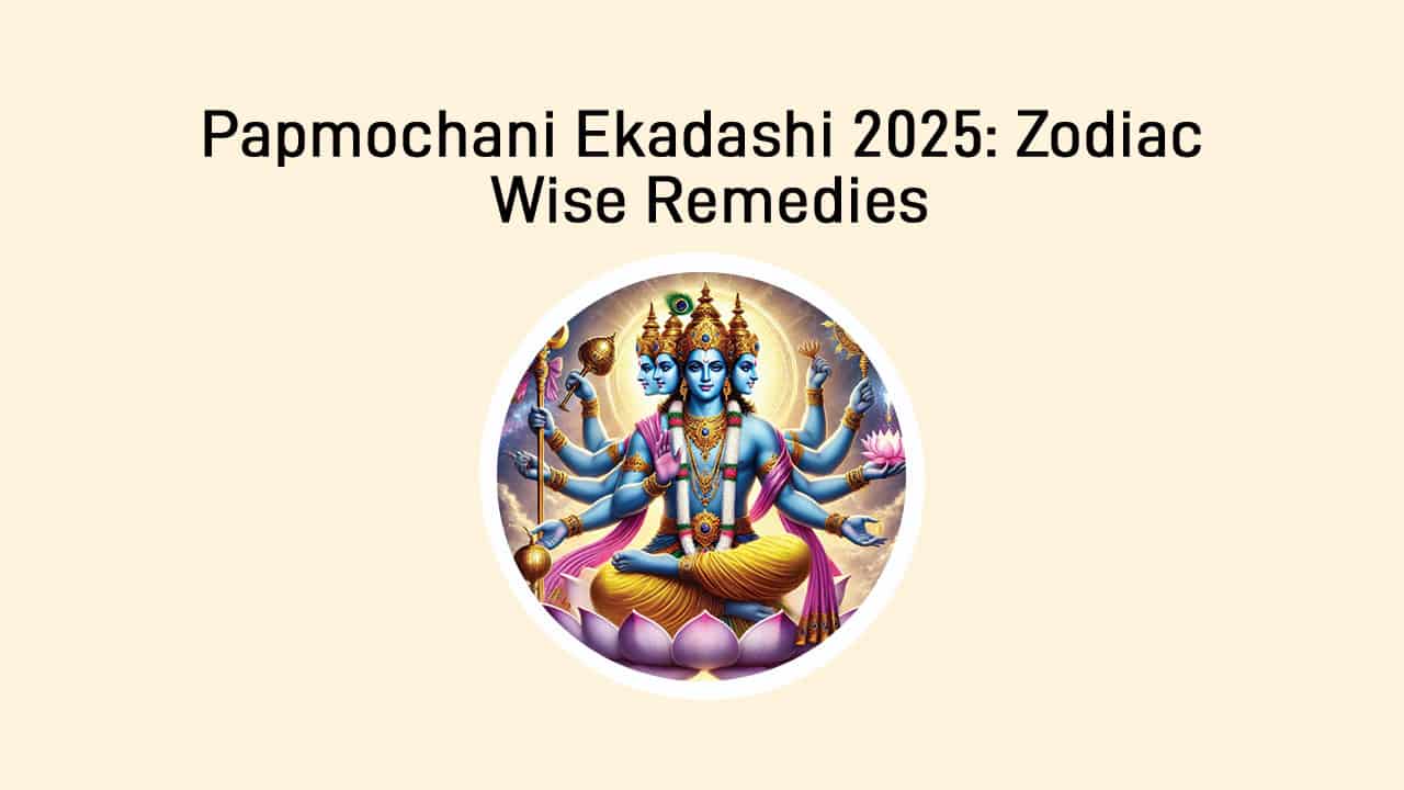 Papmochani Ekadashi 2025: Observe Fast And Follow Remedies