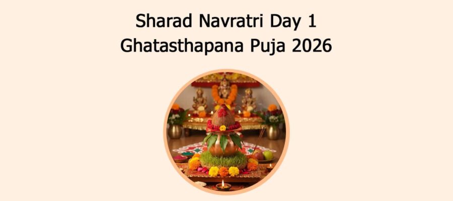 Sharad Navratri Day 1 Ghatasthapana Puja 2026