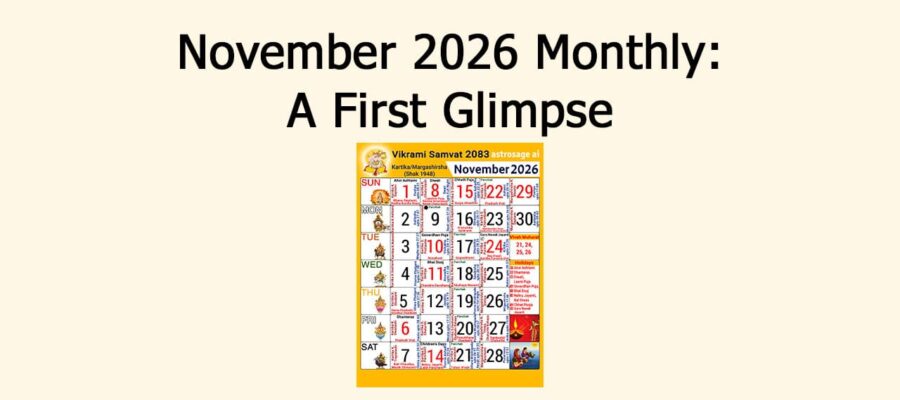November 2026 Monthly: A First Glimpse