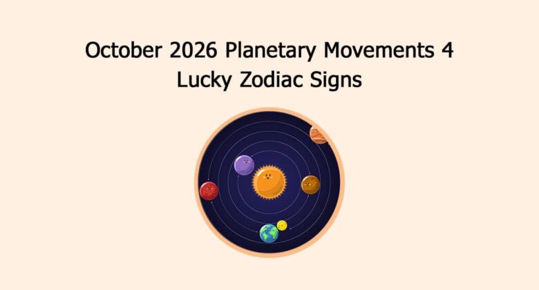 October 2026 Planetary Movements 4 Lucky Zodiac Signs